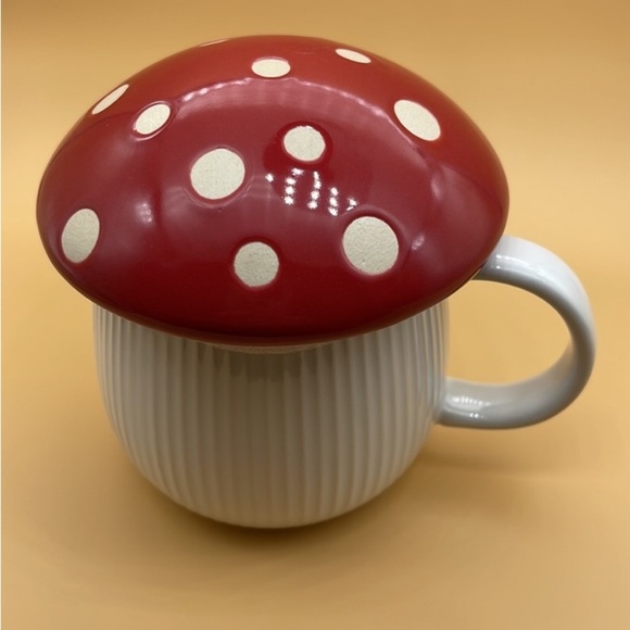 Cheerful SET Mushroom Coffee Mug Organic Cotton Modern Hive Towel Yellow Softie - Picture 16 of 16